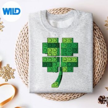 StPatricksDayShamrockBuildingBlocksBrickssweater