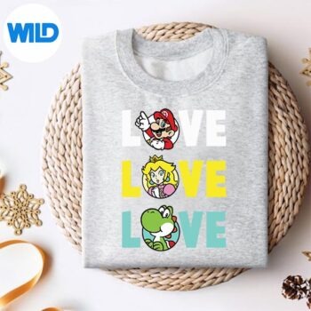 Alternative view of Super Mario Love Colorful Text Word Stack Group Shot Digital Download