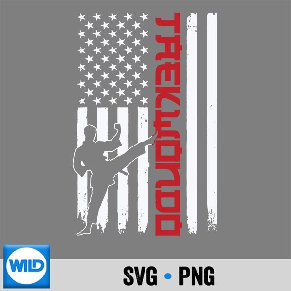 Taekwondo American Flag 4th Of July Martial Arts Lover Design for Cricut 1 Taekwondo American Flag 4th Of July Martial Arts Lover Design for Cricut