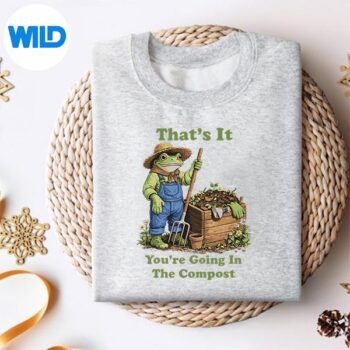 Alternative view of Thats It Youre Going In The Compost Plant Mom Gardening Silhouette SVG PNG Cut File PNG