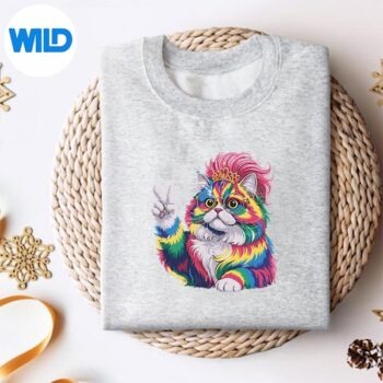 Tie Dye Peace Sign Hippie Retro Princess Cat Silhouette SVG PNG 4 TieDyePeaceSignHippieRetroPrincessCatsweater