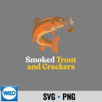 Tinned Fish Date Quirky Smoked Trout Angler SVG PNG