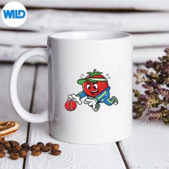 TomatoPlayingCricketDivingCatchMascotmug