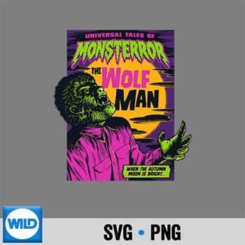 Universal Tales Of Monsterror The Wolf Man Small PNG SVG for Cricut PNG