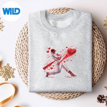 ValentineBaseballPlayerDripVintagesweater