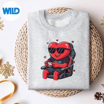 ValentineGamerHeartVideoGamingsweater