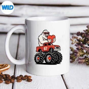 Valentines Day Bigfoot 67 Meme Truck 6 7 Toddlers Cut File 5 ValentinesDayBigfoot67MemeTruck67Toddlersmug