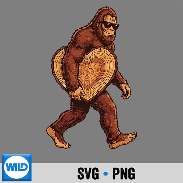 Valentines Day Bigfoot Heart Sunglasses Sasquatch Cut File 1 Valentines Day Bigfoot Heart Sunglasses Sasquatch Cut File