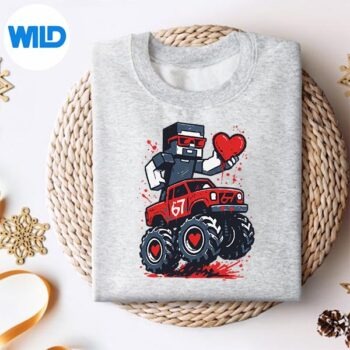 ValentinesDayManPixelArt67TruckVideoGameHumorMemesweater