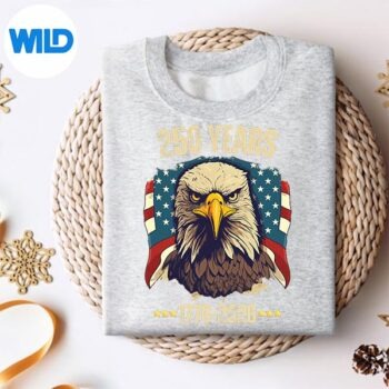 Alternative view of Vintage 250 Years 4th Of July Liberty Eagle American Patriot Silhouette SVG PNG Cut File PNG