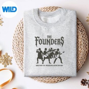 Alternative view of Washington Jefferson Franklin And Adams The Founders Band Silhouette SVG PNG