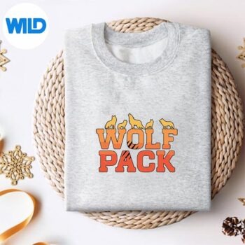Wolf Pack Howling Family Matching Retro Vintage Sunset PNG SVG for Cricut 4 WolfPackHowlingFamilyMatchingRetroVintageSunsetsweater
