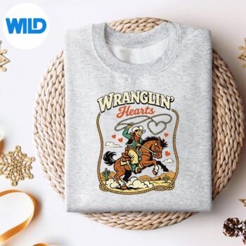 Wranglin Hearts Cow Western Valentine Country Design for Cricut 4 WranglinHeartsCowWesternValentineCountrysweater