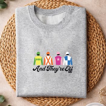 AndTheyAreOffFunnyHorseRacingDerbySilksJockeysweater.jpg
