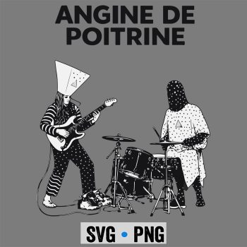 Angine de Poitrine Band Vintage Music SVG PNG