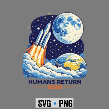Artemis II Moon Mission 2026 Humans Return SVG PNG