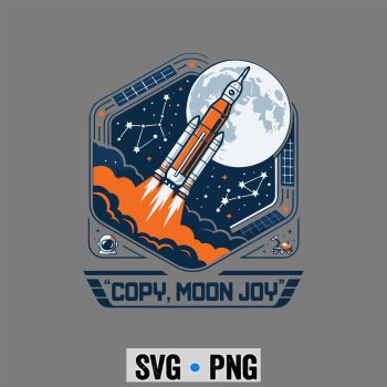 Copy Moon Joy Statement with Full Moon SVG PNG