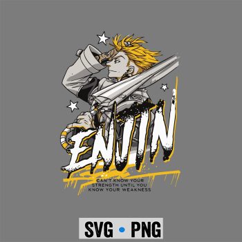 Enjin Portrait Outline with Stars SVG PNG