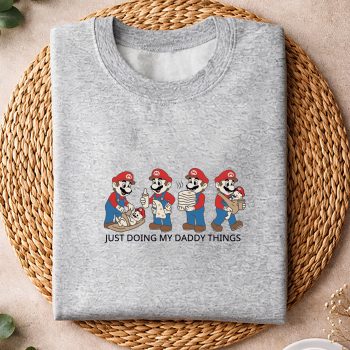 FunnyNewDadSuperMarioDaddyBabyShowerFathersDaysweater.jpg