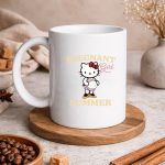 Pregnancy, Hello Kitty Mom Pregnant Girl Summer Funny Baby Announcement SVG PNG