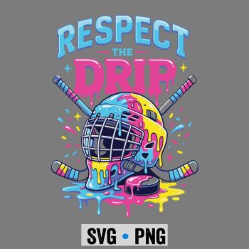 Hockey Drip Boys Ice Cream Drip Funny Sports SVG PNG