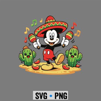 Mickey Mexican Cinco De Mayo SVG PNG