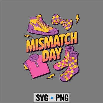 Mismatch Day Summer Wacky Mismatch Day Tacky Day SVG PNG
