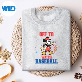 OfftoWatchBaseballFunnySoftballMickeyGameDaySportssweater.jpg