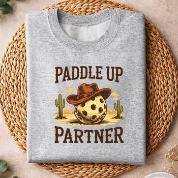 PaddleUpPartnerHowdyPickleBallWesternPlayPickleballsweater.jpg