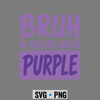 Purple Field Day SVG, Bruh Winners Wear Purple Funny Teacher Kid Field Day Games SVG PNG