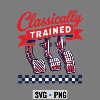 Garage Classic Car SVG, Classically Trained Garage Classic Car Train Driving SVG PNG