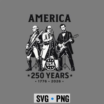 Franklin 250 Years SVG, Franklins Founding Fathers Band 250 Years USA SVG PNG
