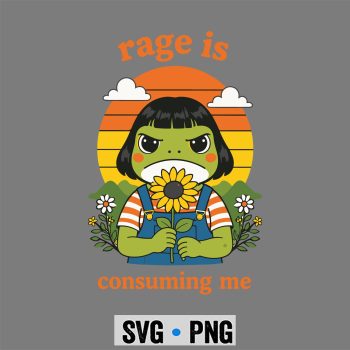 Frog Rage Consuming SVG, Frog Rage is Consuming Me Sarcastic SVG PNG