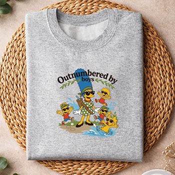 FunnyOutnumberedByBoysSimpsonMomofBoysMothersDaysweater.jpg