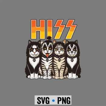 Hiss Cat Rock SVG, Hiss Cat Kittens Lovers Rock Rockin SVG PNG