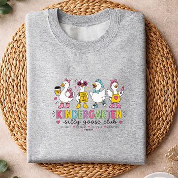KindergartenGooseSillyTeacherFunnyGooseBacktoSchoolsweater.jpg