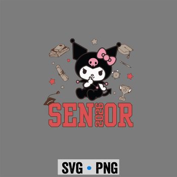 Kuromi Graduation 2026 SVG, Kuromi Graduation Senior 2026 Grad SVG PNG