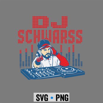 Kyle Schwarber Philadelphia SVG, Kyle Schwarber DJ Schwarbs Philadelphia Baseball SVG PNG