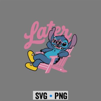 Last Day, Later Gator Funny Stitch Meme Teacher Kids Last Day SVG PNG