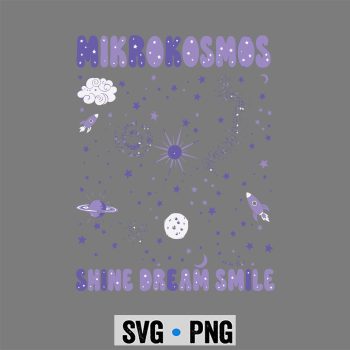 Mikrokosmos Astronaut SVG, Mikrokosmos Shine Dream Smile Twinkling Starlight Astronaut SVG PNG