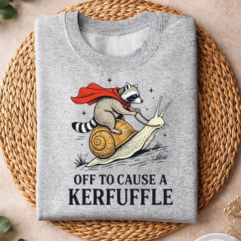 OfftoCauseAKerfuffleRaccoonFunnyMemesweater.jpg