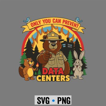 Data Centers SVG, Only You Can Prevent Data Centers Vintage SVG PNG