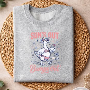 PregnantGirlSummerFunnyGooseMomSunsOutBumpsOutsweater.jpg