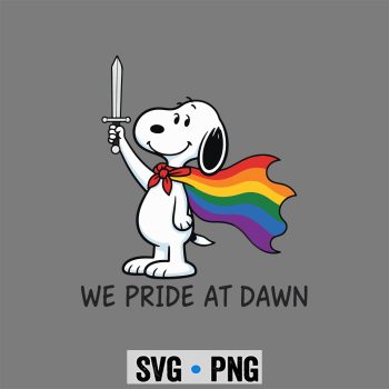 Snoopy Pride SVG, Snoopy We Pride At Dawn Funny LGBT Support Pride Month SVG PNG