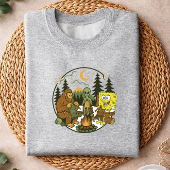 SpongebobBigfootAlienCampfireKnittingFriendsRetroKnitsweater.jpg