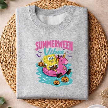 SpongebobSummerweenVibesFunnySummerUnicornHalloweensweater.jpg