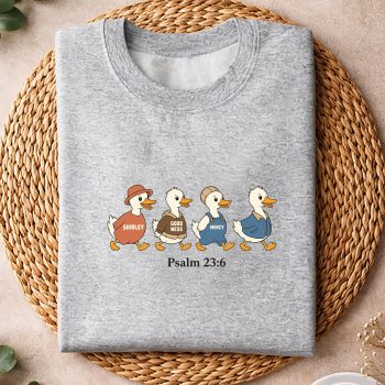 SurelyGoodnessMercyPsalm236FunnyGooseChristiansweater.jpg