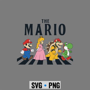 Mario Beatles SVG, The Mario Walking The Beatles SVG PNG