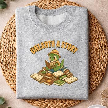 UnearthaStoryDinosaurReadingBooksSummersweater.jpg