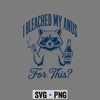 White Trash Raccoon SVG, White Trash Party Attire Men Funny Raccoon SVG PNG
